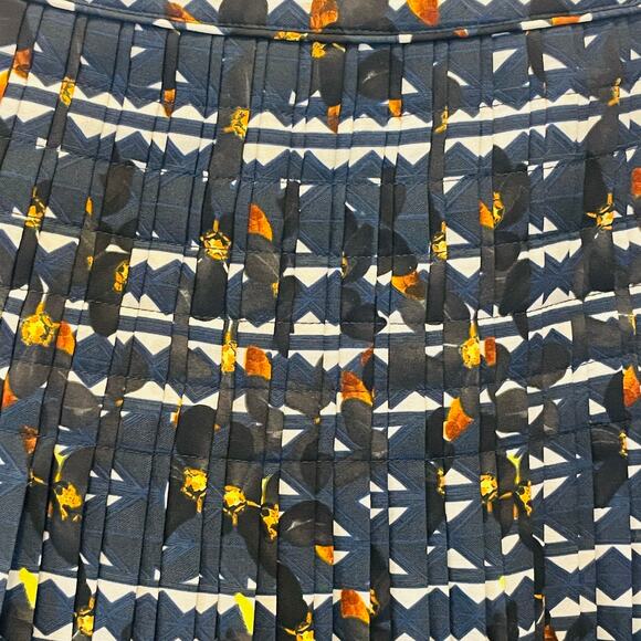 J. Crew Graphic Print Pleated Skirt - Women Size 4 - Multicolored - Picture 2 of 5